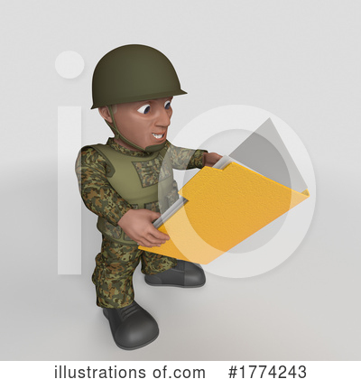 Royalty-Free (RF) Soldier Clipart Illustration by KJ Pargeter - Stock Sample #1774243