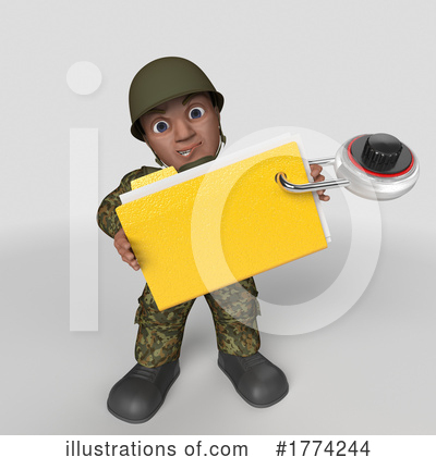 Royalty-Free (RF) Soldier Clipart Illustration by KJ Pargeter - Stock Sample #1774244