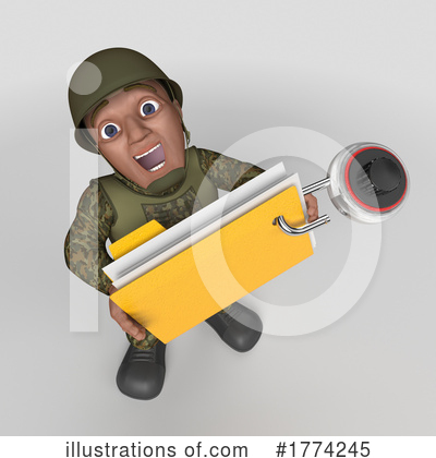 Royalty-Free (RF) Soldier Clipart Illustration by KJ Pargeter - Stock Sample #1774245