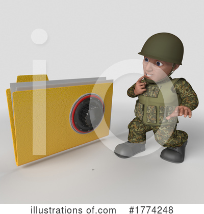 Royalty-Free (RF) Soldier Clipart Illustration by KJ Pargeter - Stock Sample #1774248