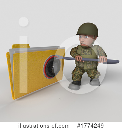 Royalty-Free (RF) Soldier Clipart Illustration by KJ Pargeter - Stock Sample #1774249