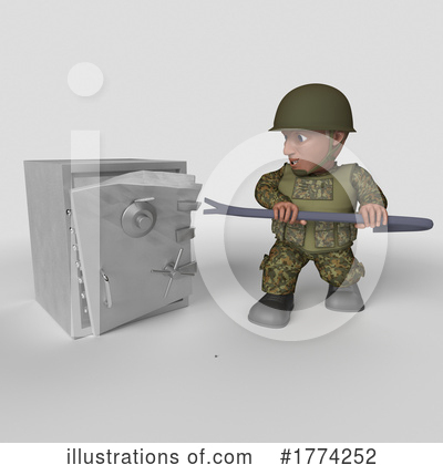 Royalty-Free (RF) Soldier Clipart Illustration by KJ Pargeter - Stock Sample #1774252