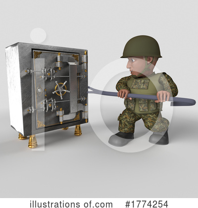 Royalty-Free (RF) Soldier Clipart Illustration by KJ Pargeter - Stock Sample #1774254