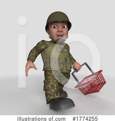 Royalty-Free (RF) Soldier Clipart Illustration by KJ Pargeter - Stock Sample #1774255