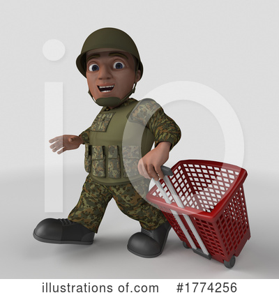 Royalty-Free (RF) Soldier Clipart Illustration by KJ Pargeter - Stock Sample #1774256