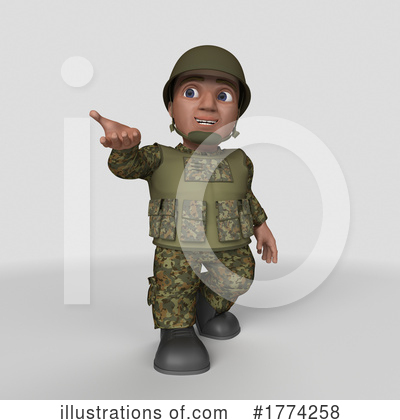Royalty-Free (RF) Soldier Clipart Illustration by KJ Pargeter - Stock Sample #1774258