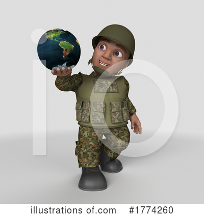 Royalty-Free (RF) Soldier Clipart Illustration by KJ Pargeter - Stock Sample #1774260