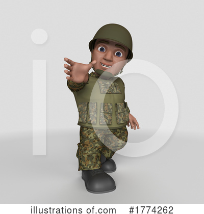 Royalty-Free (RF) Soldier Clipart Illustration by KJ Pargeter - Stock Sample #1774262