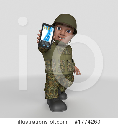 Royalty-Free (RF) Soldier Clipart Illustration by KJ Pargeter - Stock Sample #1774263