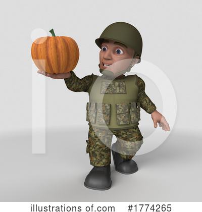 Royalty-Free (RF) Soldier Clipart Illustration by KJ Pargeter - Stock Sample #1774265
