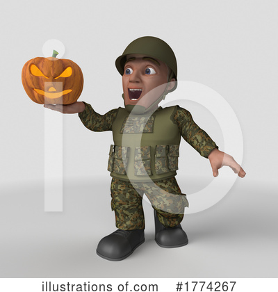 Royalty-Free (RF) Soldier Clipart Illustration by KJ Pargeter - Stock Sample #1774267