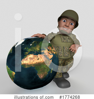 Royalty-Free (RF) Soldier Clipart Illustration by KJ Pargeter - Stock Sample #1774268