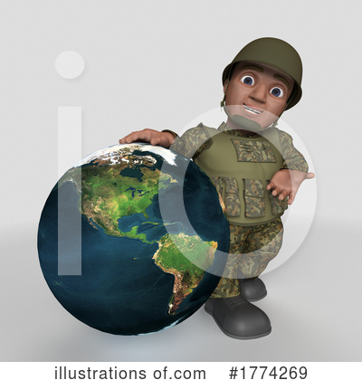 Royalty-Free (RF) Soldier Clipart Illustration by KJ Pargeter - Stock Sample #1774269