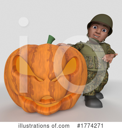 Royalty-Free (RF) Soldier Clipart Illustration by KJ Pargeter - Stock Sample #1774271