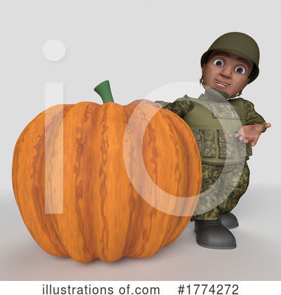 Royalty-Free (RF) Soldier Clipart Illustration by KJ Pargeter - Stock Sample #1774272