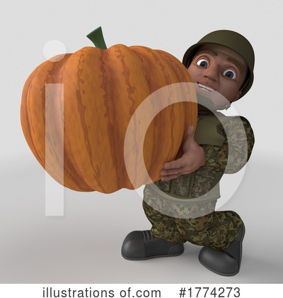 Royalty-Free (RF) Soldier Clipart Illustration by KJ Pargeter - Stock Sample #1774273
