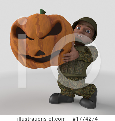 Royalty-Free (RF) Soldier Clipart Illustration by KJ Pargeter - Stock Sample #1774274