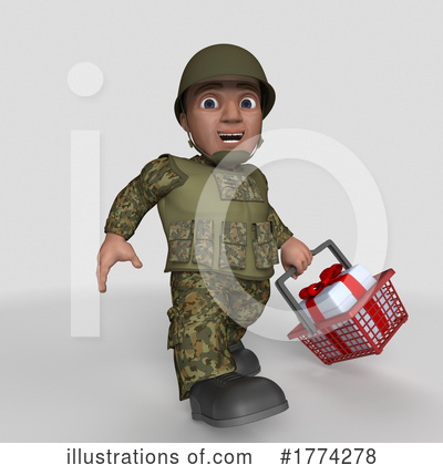 Royalty-Free (RF) Soldier Clipart Illustration by KJ Pargeter - Stock Sample #1774278