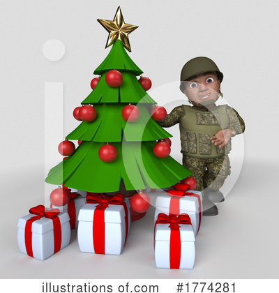 Royalty-Free (RF) Soldier Clipart Illustration by KJ Pargeter - Stock Sample #1774281