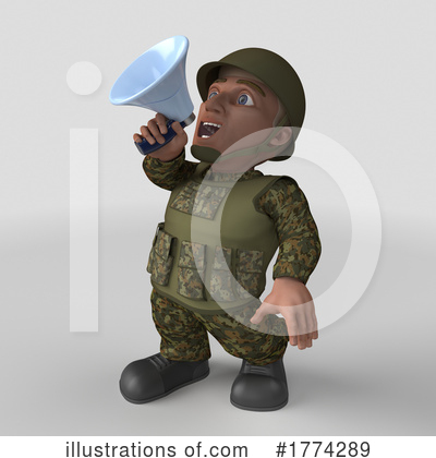 Royalty-Free (RF) Soldier Clipart Illustration by KJ Pargeter - Stock Sample #1774289