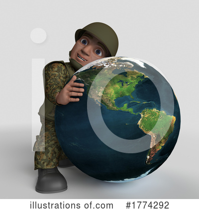 Royalty-Free (RF) Soldier Clipart Illustration by KJ Pargeter - Stock Sample #1774292