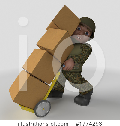Royalty-Free (RF) Soldier Clipart Illustration by KJ Pargeter - Stock Sample #1774293