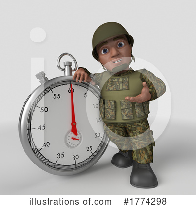 Royalty-Free (RF) Soldier Clipart Illustration by KJ Pargeter - Stock Sample #1774298