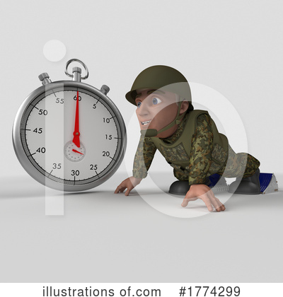 Royalty-Free (RF) Soldier Clipart Illustration by KJ Pargeter - Stock Sample #1774299