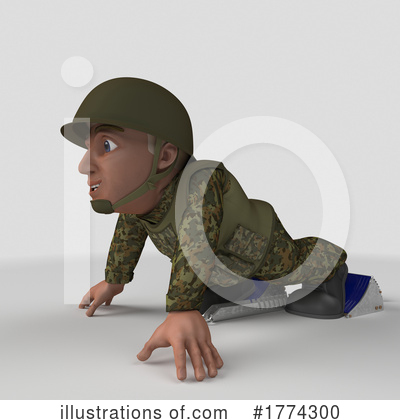 Royalty-Free (RF) Soldier Clipart Illustration by KJ Pargeter - Stock Sample #1774300