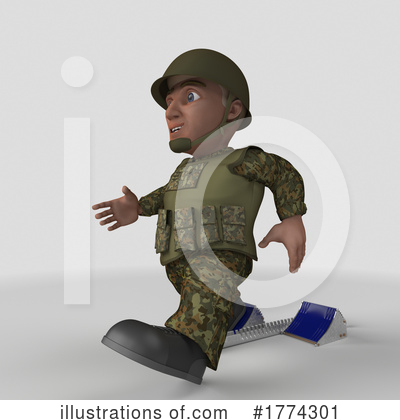 Royalty-Free (RF) Soldier Clipart Illustration by KJ Pargeter - Stock Sample #1774301