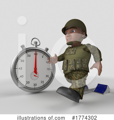 Royalty-Free (RF) Soldier Clipart Illustration by KJ Pargeter - Stock Sample #1774302