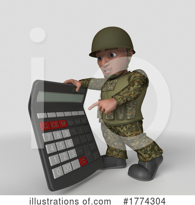 Royalty-Free (RF) Soldier Clipart Illustration by KJ Pargeter - Stock Sample #1774304