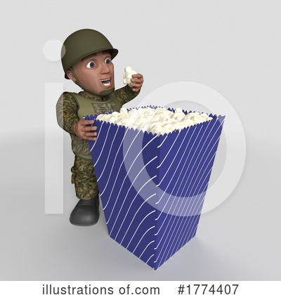 Royalty-Free (RF) Soldier Clipart Illustration by KJ Pargeter - Stock Sample #1774407