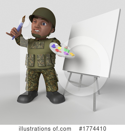 Royalty-Free (RF) Soldier Clipart Illustration by KJ Pargeter - Stock Sample #1774410