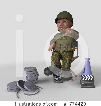 Royalty-Free (RF) Soldier Clipart Illustration by KJ Pargeter - Stock Sample #1774420