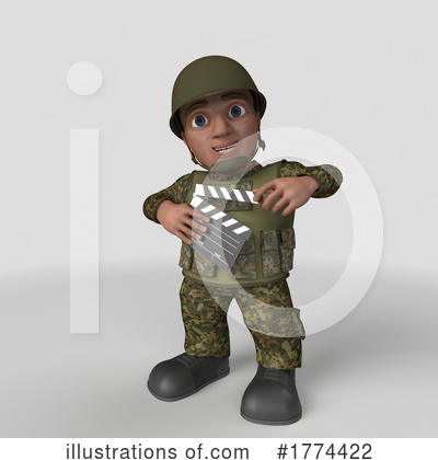 Royalty-Free (RF) Soldier Clipart Illustration by KJ Pargeter - Stock Sample #1774422