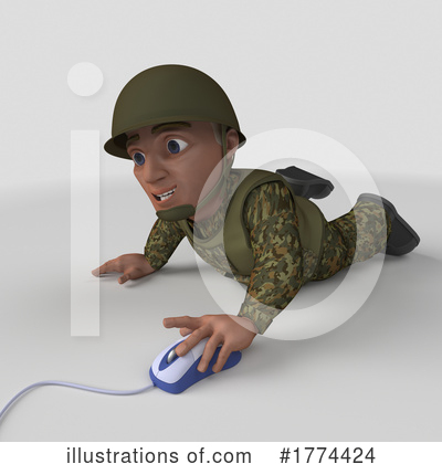 Royalty-Free (RF) Soldier Clipart Illustration by KJ Pargeter - Stock Sample #1774424
