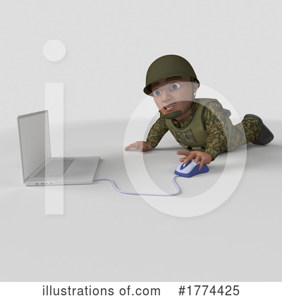 Royalty-Free (RF) Soldier Clipart Illustration by KJ Pargeter - Stock Sample #1774425