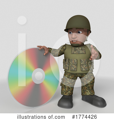 Royalty-Free (RF) Soldier Clipart Illustration by KJ Pargeter - Stock Sample #1774426