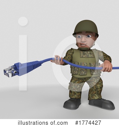 Royalty-Free (RF) Soldier Clipart Illustration by KJ Pargeter - Stock Sample #1774427