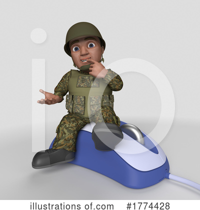 Royalty-Free (RF) Soldier Clipart Illustration by KJ Pargeter - Stock Sample #1774428