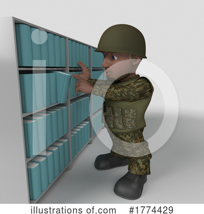 Royalty-Free (RF) Soldier Clipart Illustration by KJ Pargeter - Stock Sample #1774429