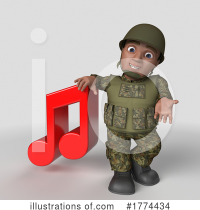 Royalty-Free (RF) Soldier Clipart Illustration by KJ Pargeter - Stock Sample #1774434