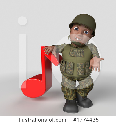 Royalty-Free (RF) Soldier Clipart Illustration by KJ Pargeter - Stock Sample #1774435
