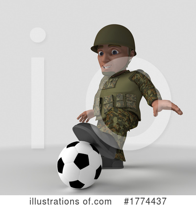 Royalty-Free (RF) Soldier Clipart Illustration by KJ Pargeter - Stock Sample #1774437