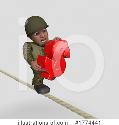 Royalty-Free (RF) Soldier Clipart Illustration by KJ Pargeter - Stock Sample #1774441