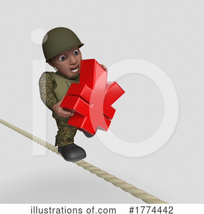 Royalty-Free (RF) Soldier Clipart Illustration by KJ Pargeter - Stock Sample #1774442
