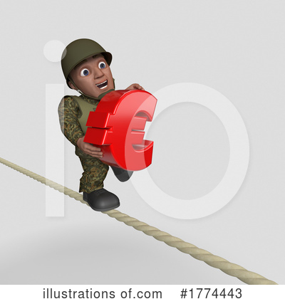 Royalty-Free (RF) Soldier Clipart Illustration by KJ Pargeter - Stock Sample #1774443
