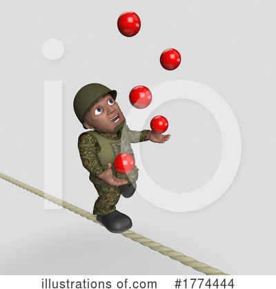 Royalty-Free (RF) Soldier Clipart Illustration by KJ Pargeter - Stock Sample #1774444