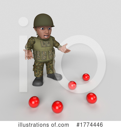 Royalty-Free (RF) Soldier Clipart Illustration by KJ Pargeter - Stock Sample #1774446